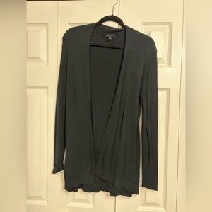 Express Black Open Front Cardigan